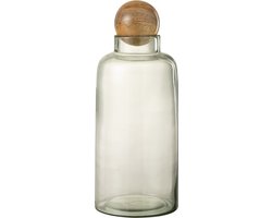 J-Line vaas karaf - decanteerkaraf + stop - glas - transparant