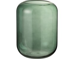 J-Line vaas Rond Hoog - glas - groen - medium - 29.5 cm hoog