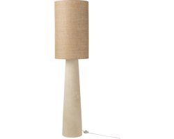 J-Line vloerlamp Ava - glasvezel/jute - naturel - large