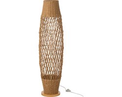 J-Line vloerlamp Getwist - metaal - donkerbeige