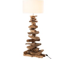 J-Line vloerlamp - hout - naturel/beige - medium