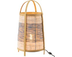 J-Line vloerlamp Jeans - bamboe - blauw