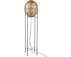 J-Line vloerlamp Op Frame - metaal/rotin - naturel
