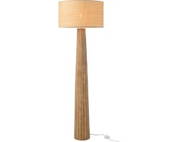 J-Line vloerlamp paraplu ailanthus - hout - naturel
