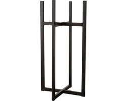 J-Line voet voor bloempot/mand - metaal - zwart - medium - 83 cm hoog