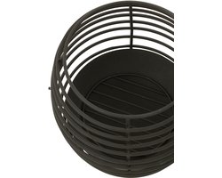 J-Line vuurschaal Rond Rinds - ijzer - zwart - large