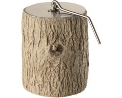 J-Line vuurschaal Trunk Rond - cement - bruin