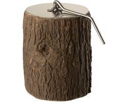 J-Line vuurschaal Trunk Rond - cement - bruin