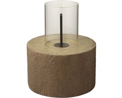 J-Line vuurschaal Trunk Rond - magnesium - bruin - large