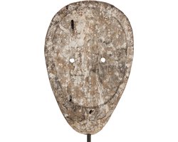 J-Line wanddecoratie figuur Abstract Alabasia - hout - grijs