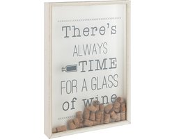 J-Line wanddecoratie Kurken Engels - hout - beige - large
