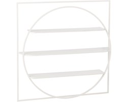 J-Line wanddecoratie News - metaal - wit