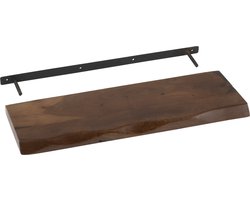 J-Line wandplank Gerard Acacia - hout - bruin - small