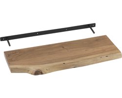 J-Line wandplank Gerard - hout - naturel - small