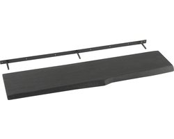 J-Line wandplank Gerard - hout - zwart - large