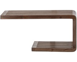 J-Line Wandrek met latten - gerecycled hout - donkerbruin - small