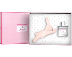 JACADI PARIS Eau De Toilette 'Toute Petite' Geschenkset Meisjes - Parfum 100 ml & Knuffel - Zonder Alcohol - Kinderparfum Meisjes, Baby Cadeau, Kraamcadeau