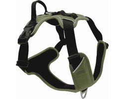 Jack and Vanilla - EXPEDITION - Honden Tuigje - Kleur: Olijfgroen - Maat: XS - Halsomvang tussen 18-32 cm - Borstomvang tussen 27-40 cm