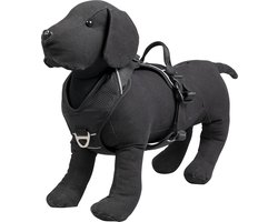 Jack and Vanilla - EXPEDITION - Honden Tuigje - Kleur: Zwart - Maat: L - Halsomvang tussen 45-65 cm - Borstomvang tussen 66-85 cm