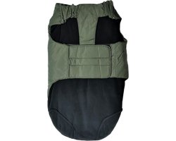 Jack And Vanilla Expedition - Maat M - Ruglengte 40cm - Winterjas hond - Hondenjas - Klittenbandsluiting - Reflecterend - Blauw