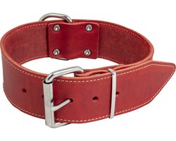 Jack and Vanilla - Halsband - Vetleder - Rood - 40 cm