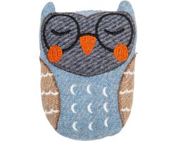 Jack and Vanilla Hondenknuffel - Honden speelgoed wol - Honden knuffel uil - Uil met piep