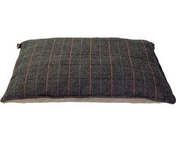 jack and Vanilla hondenkussen grey 80 x 60 cm timeless met rits mooi en comfortabel.