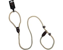 Jack and Vanilla Hondenriem - Lengte 140 cm - Sliplijn voor honden - Trainingslijn voor honden - Rond - Beige - 9 mm