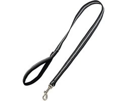 Jack and Vanilla Hondenriem - Zwarte reflecterende hondenriem - Reflecterend - Zwart - Lengte 100 cm