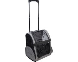 Jack-and-Vanilla-Huisdierentrolley-Travel-40x26x40-cm-grijs/zwart