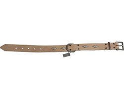 jack and vanilla-mist-halsband-leder-naturel-rombo-40cm