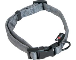 Jack and Vanilla - nylon halsband - M 24-35 cm - grijs