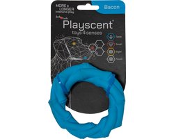 Jack and Vanilla PLAYSCENT - Hondenspeelgoed - Rubber Ring - Bacon Smaak - Ø11 cm