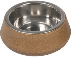 Jack And Vanilla - Voer- En Drinkbakken - Bon Appetit Bamboe Kom Met Inox - Beige - 450ml 51/0161 - 180336