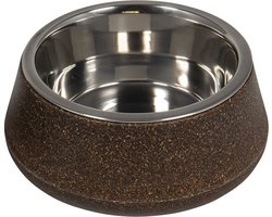 Jack And Vanilla - Voer- En Drinkbakken - Bon Appetit Bamboe Kom Met Inox - Bruin - 850ml 51/0166 - 179918