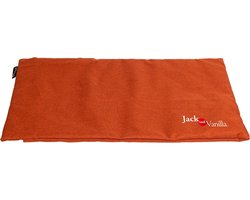 Jack And Vanilla Waterproof benchmat - Maat S - 58x40 cm - Hondenmat - Bench mat - Honden kussen - Bench kussen - Honden mat - Benchkussen - Oranje