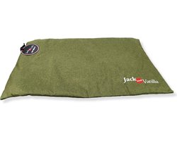 Jack and Vanilla Waterproof benchmat - Maat S - L58xB40 cm - Bench mat - Bench kussen - Honden kussen - Hondenmat - Honden mat - Benchkussen - Hondenkussen - Groen