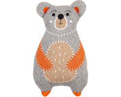 Jack & Vanilla Hondenspeelgoed - Grote hondenknuffel 26 cm - Honden speelgoed van gerecycleerde wol met piep