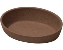 Jack & vanilla- kattenschotel voerbak - beige - bamboe - antislip - 240 ml - voor katten en hondjes -