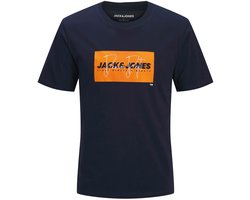 JACK&JONES - Cole Print SS Shirt Jongens - Maat 152