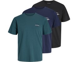 JACK&JONES PLUS JJBRANDON TEE SS CREW NECK 3PK MP PLS Heren T-shirt - Maat EU2XL US1L