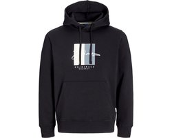 JACK&JONES PLUS JORFREDERIKSBERG BOX SCRIPT SWEAT PLS Heren Trui - Black
