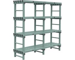 Jackstack Eurostelling 1800(l)x500(d)x1760(h)mm met 4 schappen