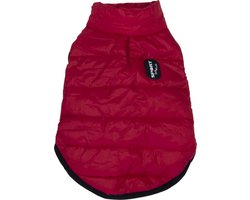 Jack&Vanilla hondenjas - bodywarmer - wind en waterdicht - maat M - 35cm - rood - hondenbodywarmer