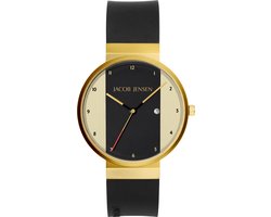 Jacob Jensen 734 horloge heren - zwart - edelstaal doubl�