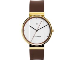 Jacob Jensen 758 horloge heren - bruin - edelstaal doubl�