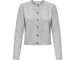 Jacqueline de Yong Vest Jdychloe Life L/s Cardigan Knt Noos 15330581 Light Grey Melange Dames Maat - XL