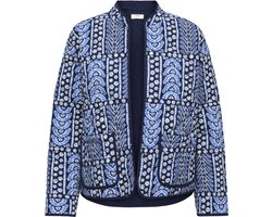 Jacqueline de Yong Vest Jdymason L/s Quilted Shacket Wvn 15369672 Cashmere Blue/blue/tapioca Dames Maat - XXL
