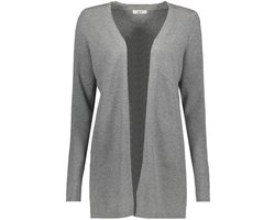 Jacqueline de Yong Vest Jdyprime Life L/s Open Cardigan Knt 15350887 Medium Grey Melange Dames Maat - L