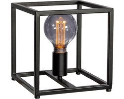Jadah tafellamp zwart staal 22 cm